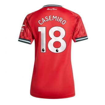 Billige Fotballdrakt Manchester United Casemiro #18 Replika Hjemmedrakt Dame 2025-26 Kortermet